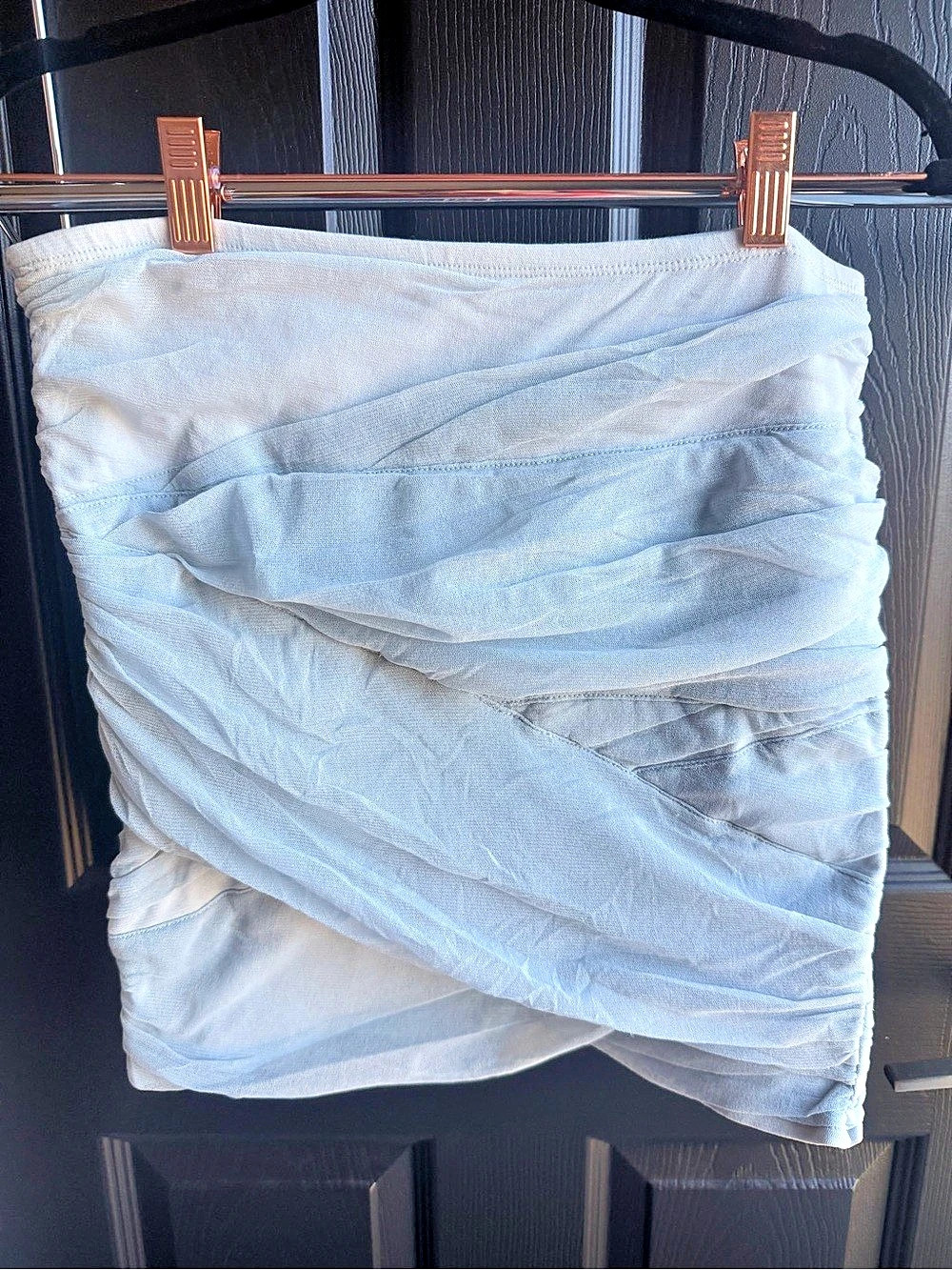 Free People Ruched bandeau top.in Blue